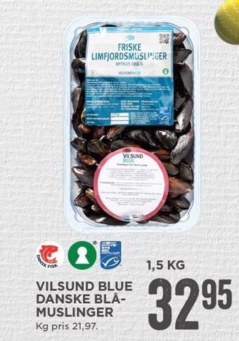 MENY Vilsund blue danske blåmuslinger tilbud