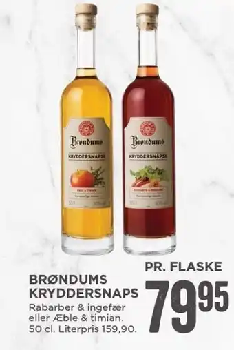MENY Brønddums kryddersnaps tilbud