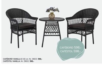 Cafebord vanilla el. cafestol vanilla
