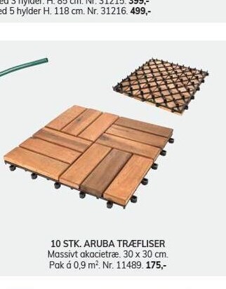 Daells Bolighus 10 stk aruba træfliser tilbud