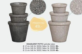 Daells Bolighus Krakeleret potte tilbud