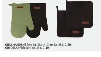 Daells Bolighus Grillhandske el. grydelapper tilbud