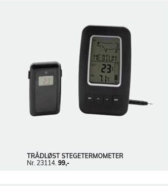 Trådløst stegetermometer