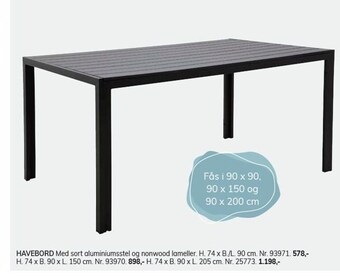 Havebord