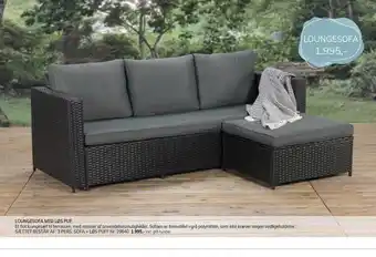 Daells Bolighus Loungesofa m. løs puf tilbud
