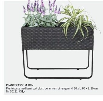 Daells Bolighus Plantekasse m. ben tilbud