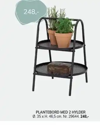 Daells Bolighus Plantebord med 2 hylder tilbud