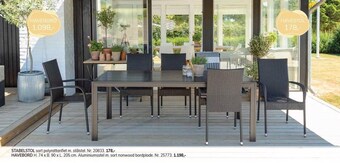 Daells Bolighus Stabelstol el. havebord tilbud