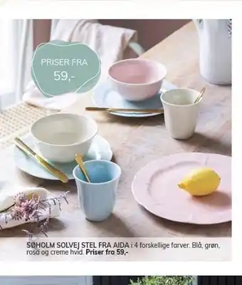 Søholm stel fra aida
