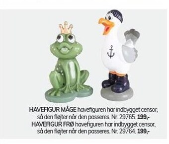 Havefigur måge el. frø
