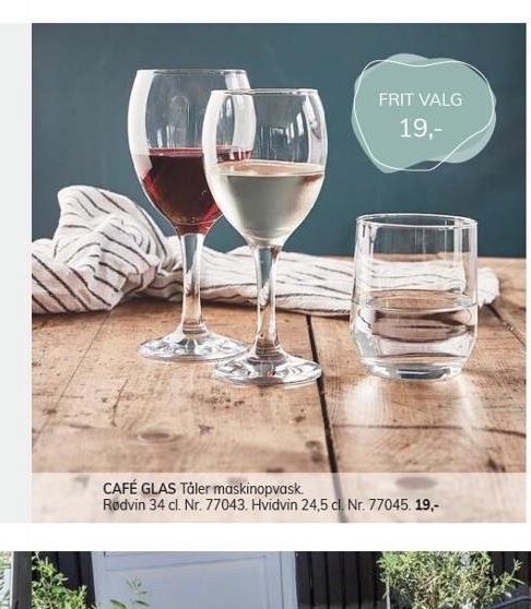 Daells Bolighus Cafe glas tilbud