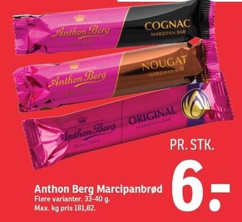 SPAR Anthon berg marcipanbrød tilbud