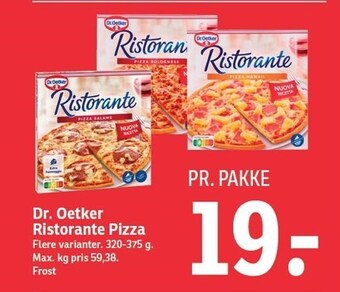 SPAR Dr. oetker ristorante pizza tilbud