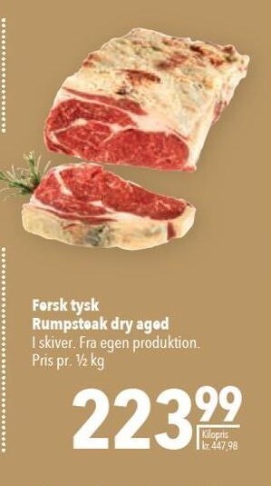 Citti Fersk tysk rumpsteak dry aged tilbud