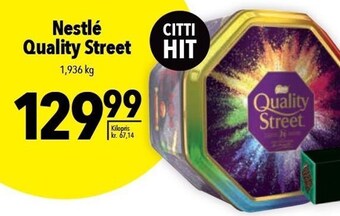 Citti Nestlé quality street tilbud