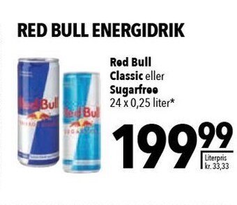 Citti Red bull classic eller sugarfree tilbud