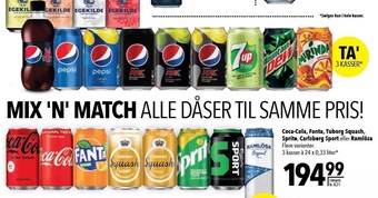 Citti Coca-cola, fanta, tuborg squash, sprite, carlsberg sport eller ramlösa tilbud
