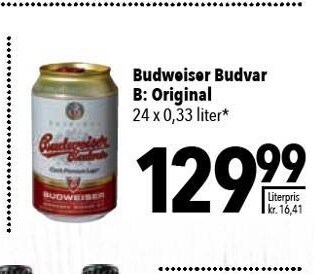 Citti Budweiser budvar b original tilbud