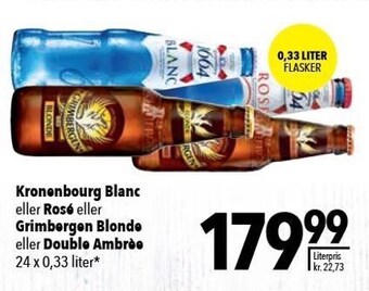 Citti Kronenbourg blanc eller rosé eller grimbergen blonde eller double ambrée tilbud