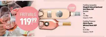 Citti Vingård gérard bertrand gris blanc igp el. pitt & perrin miraval rosé aop tilbud