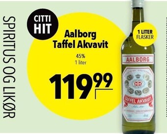 Citti Aalborg taffel akvavit tilbud