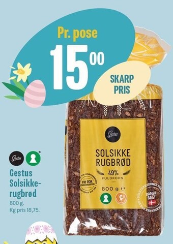 Min Købmand Gestus solsikkerugbrød tilbud