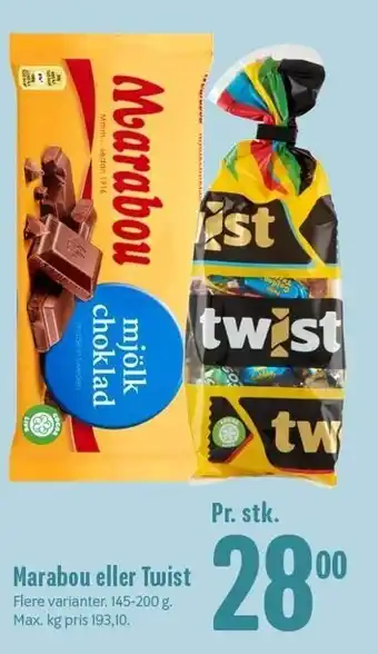 Min Købmand Marabou el. twist tilbud