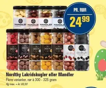 Otto Duborg Nordthy lakridskugler el. mandler tilbud