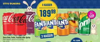 Otto Duborg Coca-cola, fanta, fuzetea eller sprite - 3 kasser tilbud