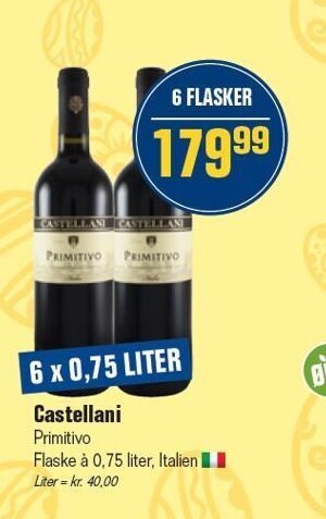 Otto Duborg Castellani - 6 flasker tilbud