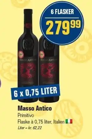 Otto Duborg Masso antico - 6 flasker tilbud