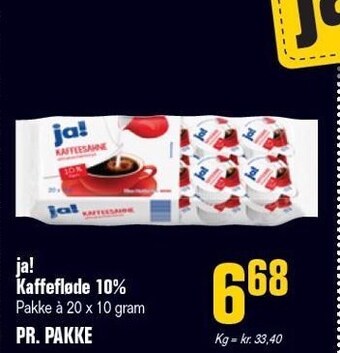 Otto Duborg Ja! kaffefløde tilbud