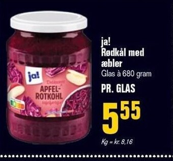 Otto Duborg Ja! rødkål m. æbler tilbud