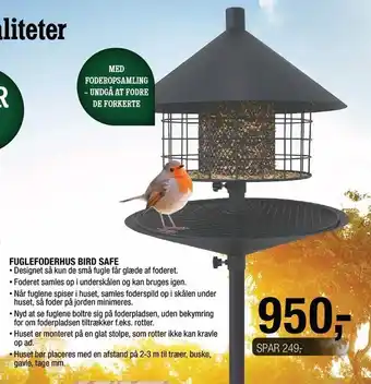 Land & Fritid Fuglefoderhus bird safe tilbud