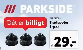 Lidl Parkside trådspoler 3-pak tilbud
