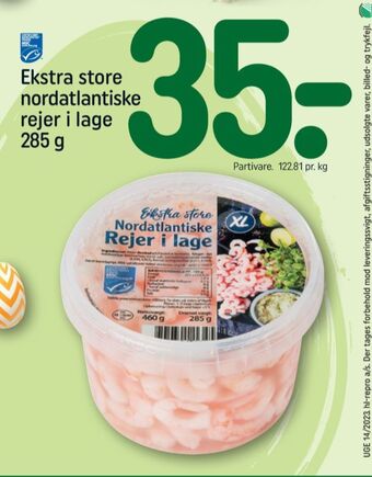 REMA 1000 Ukendt rejer tilbud