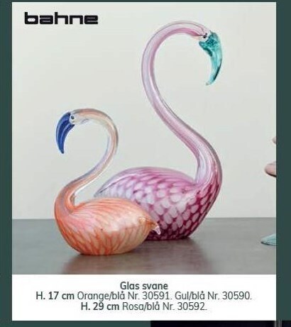 Daells Bolighus Bahne glas svane tilbud