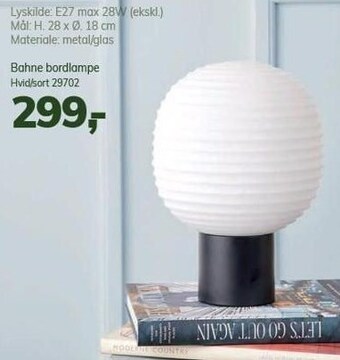 Daells Bolighus Bahne bordlampe tilbud