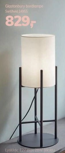 Daells Bolighus Glastonbury bordlampe tilbud