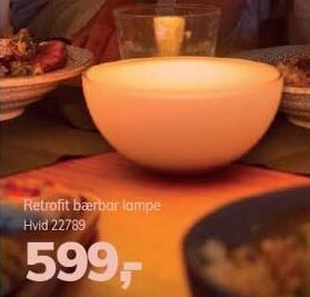 Retrofit bærbar lampe