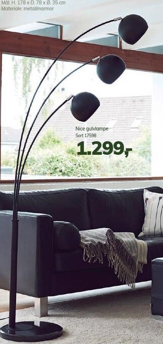 Daells Bolighus Nice gulvlampe tilbud