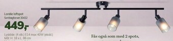 Daells Bolighus Loralie loftspot tilbud