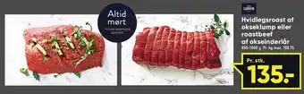Ludvig hvidløgsroast af okseklump eller roastbeef af okseinderlår