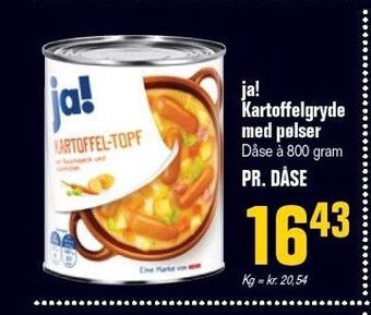 Poetzsch Padborg Ja! kartoffelgryde m. pølser tilbud