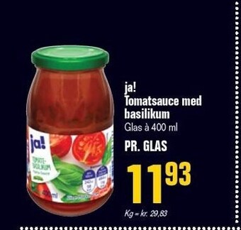 Poetzsch Padborg Ja! tomatsauce m. basilikum tilbud