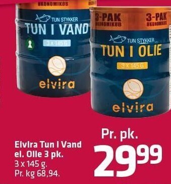Fleggaard Elvira tun i vand el. olie tilbud