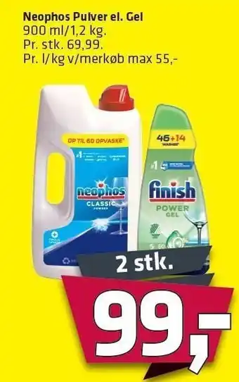 Fleggaard Neophos pulver el. gel - 2 stk. tilbud