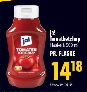 Poetzsch Padborg Ja! tomatkethup tilbud