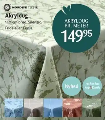 Kop & Kande Nordisk tekstil akryldug tilbud