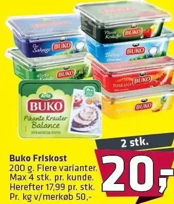 Fleggaard Buko friskost - 2 stk. tilbud